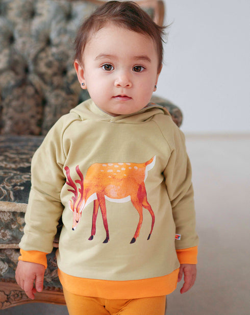 Hoodie mit Kapuze mit Print Forest